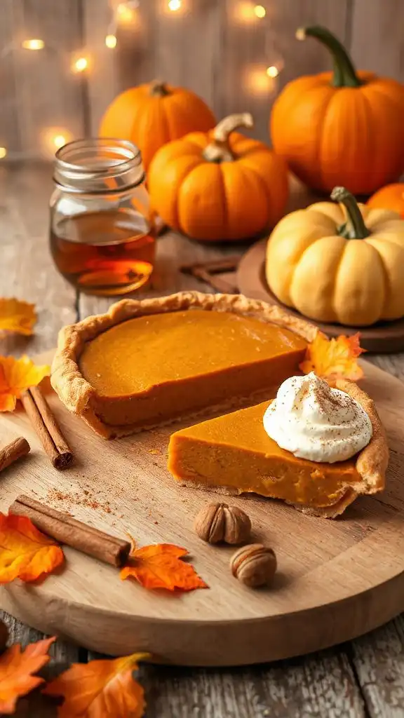 maple cinnamon pumpkin pie