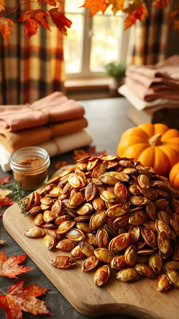 maple cinnamon pumpkin seeds
