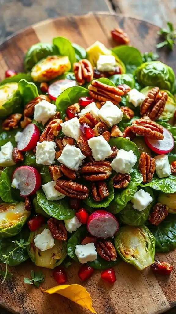 maple dijon brussels sprout salad