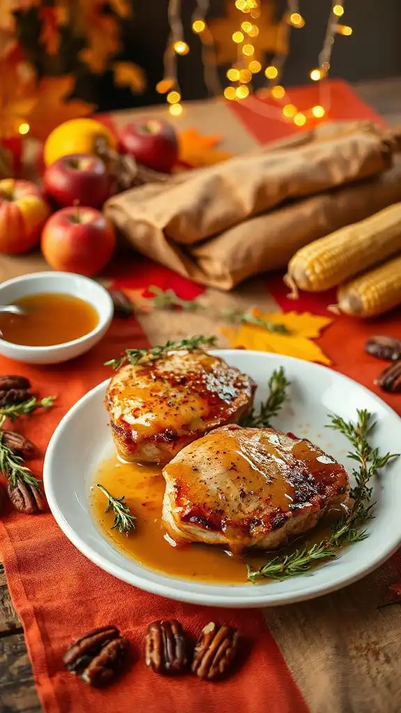 maple dijon glazed pork chops maple dijon glazed pork chops