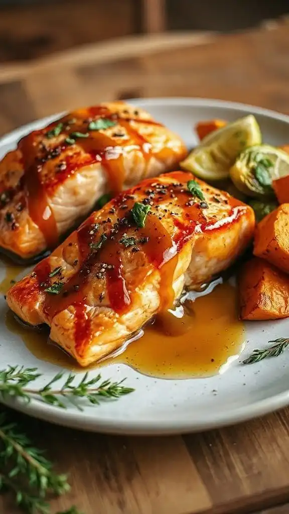 maple dijon glazed salmon maple dijon glazed salmon