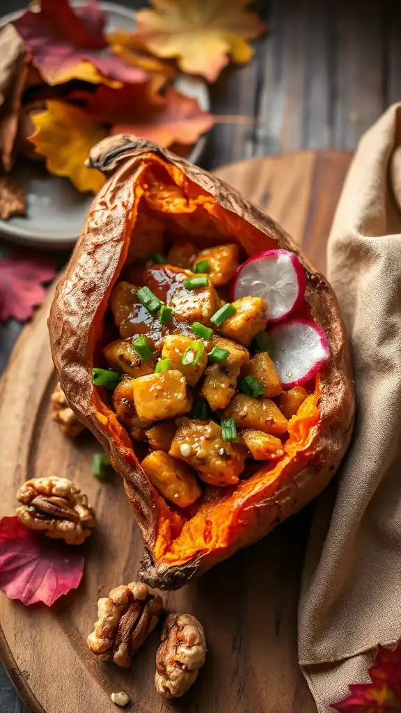 maple dijon stuffed sweet potatoes maple dijon stuffed sweet potatoes
