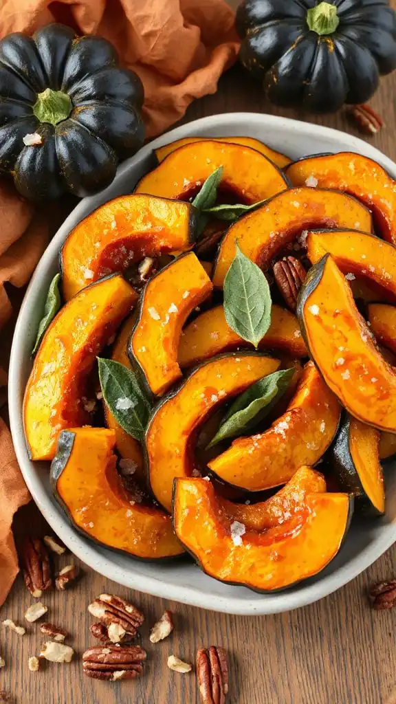 maple glazed acorn squash slices maple glazed acorn squash slices