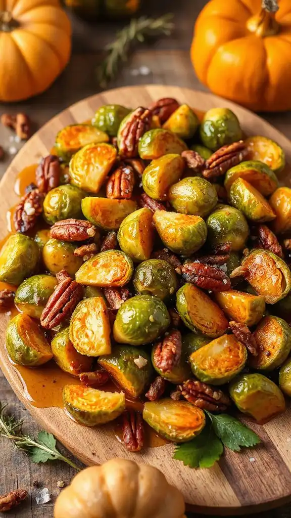 maple glazed brussels sprouts