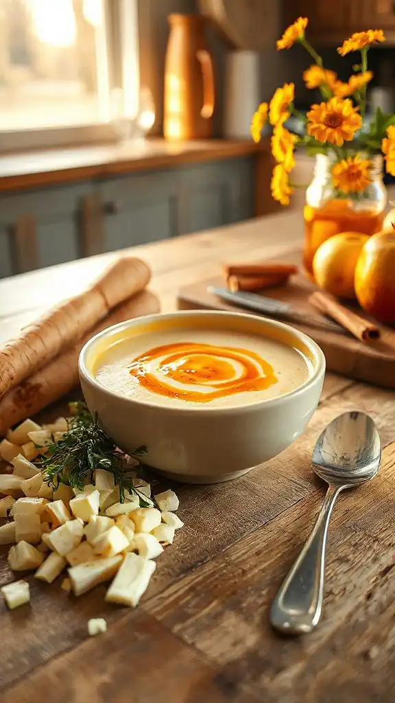 maple glazed parsnip soup recipe