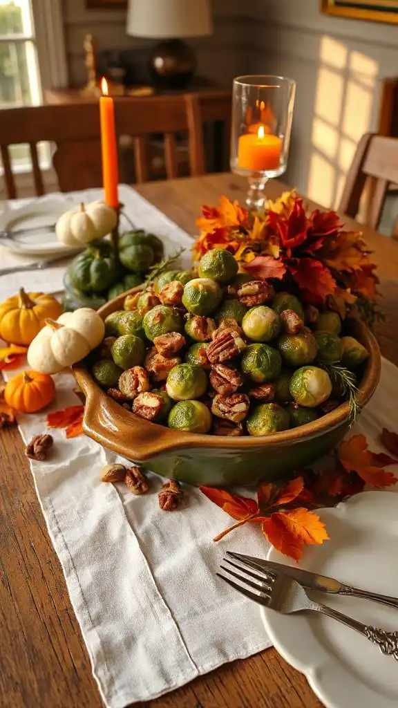 maple glazed roasted brussels sprouts