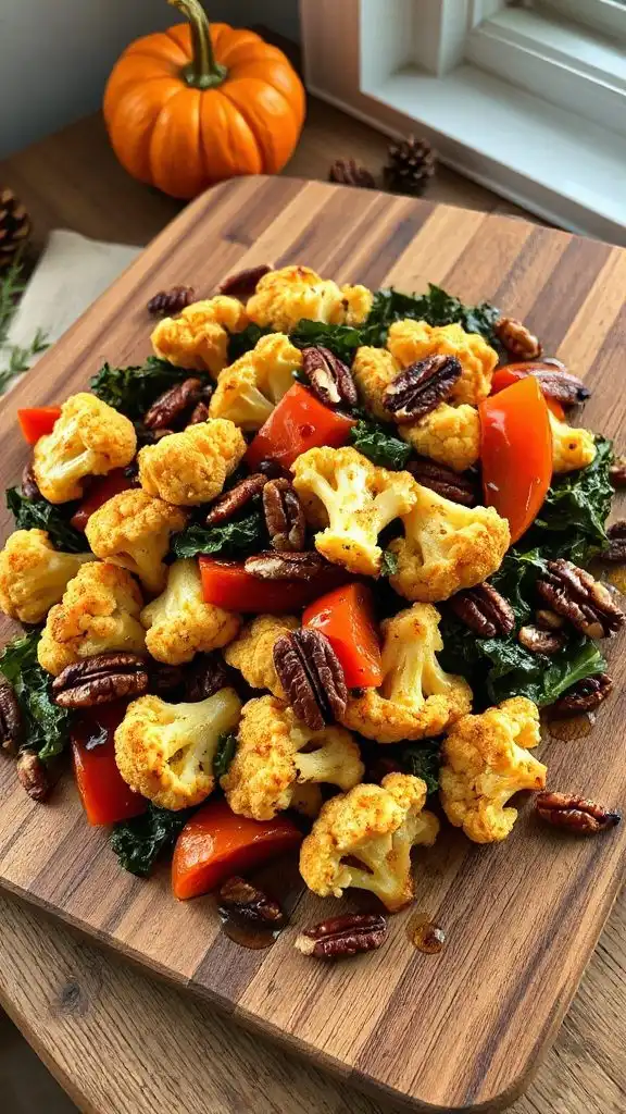 maple glazed roasted cauliflower florets maple glazed roasted cauliflower florets