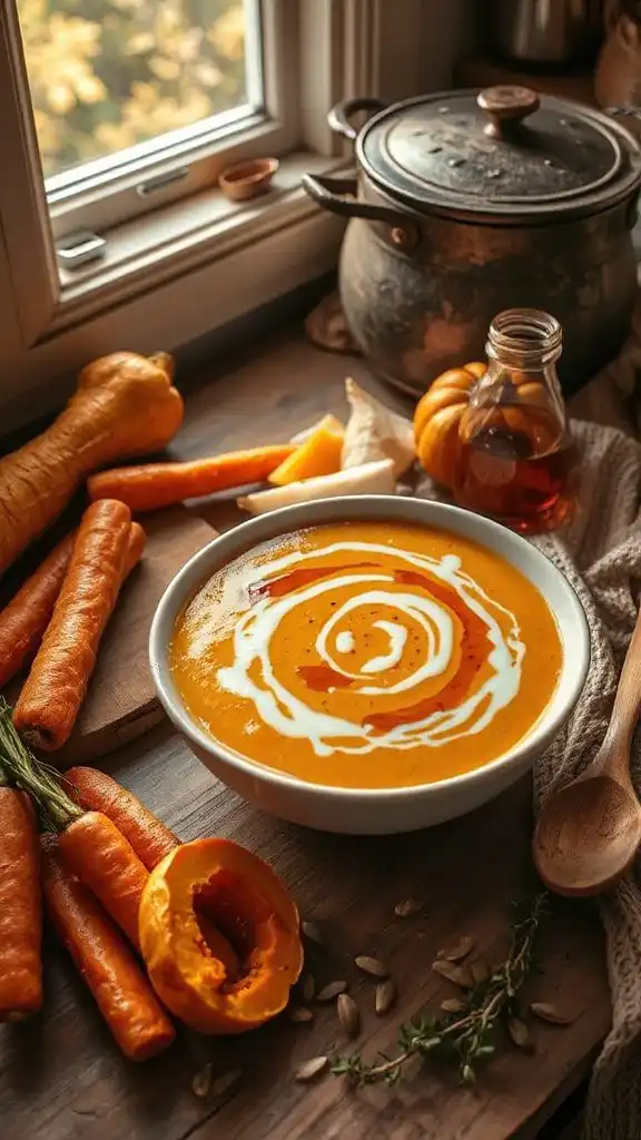 maple glazed root vegetable soup maple glazed root vegetable soup