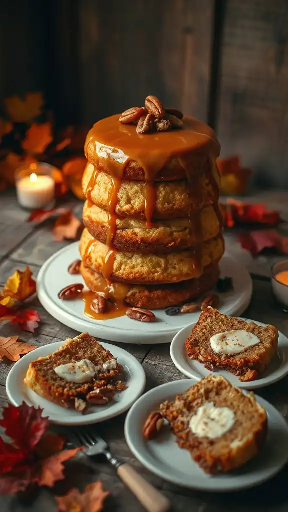 maple infused autumn layer cake