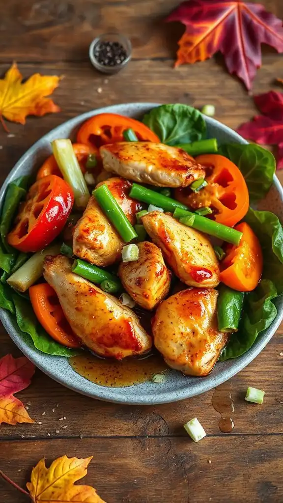 maple infused chicken stir fry
