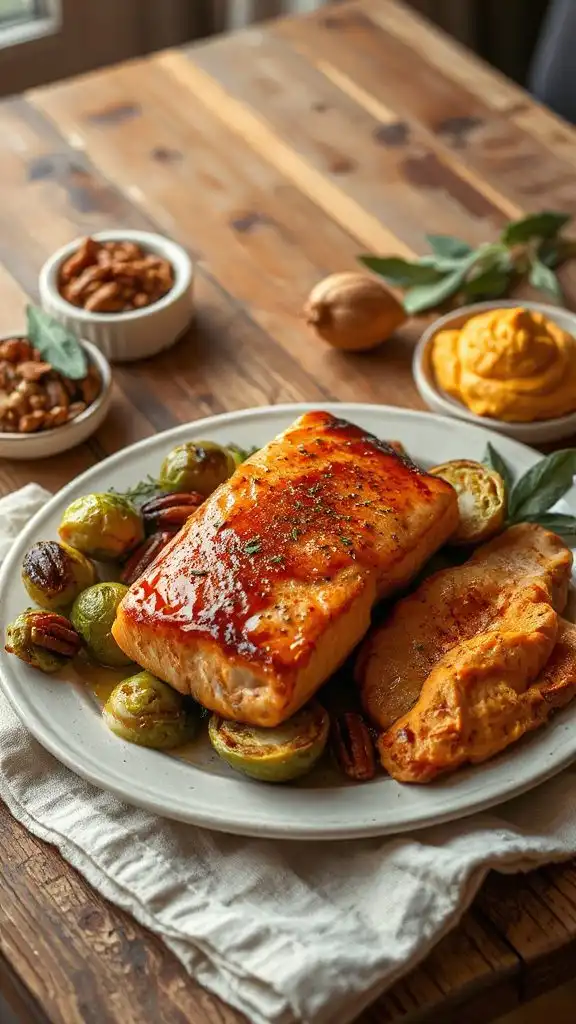 maple mustard glazed salmon maple mustard glazed salmon