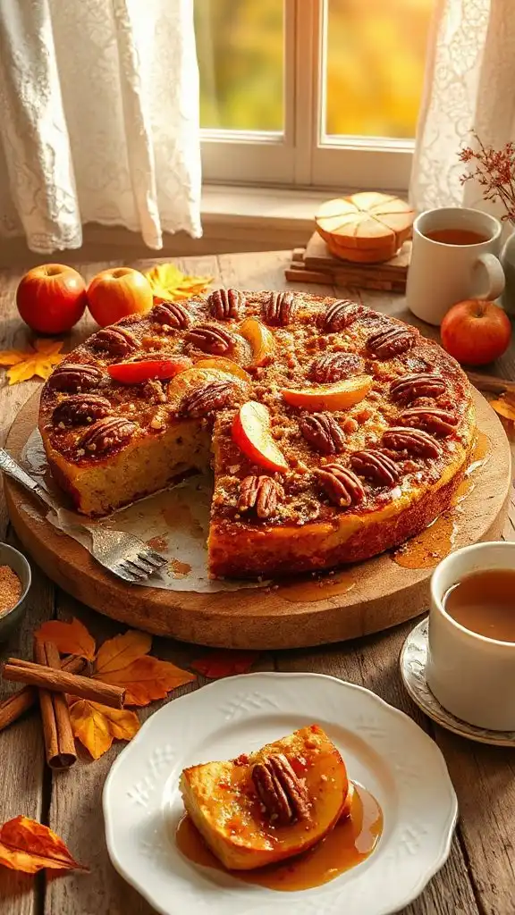 maple pecan apple bake