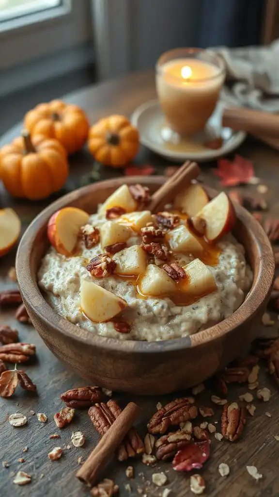 maple pecan apple oatmeal