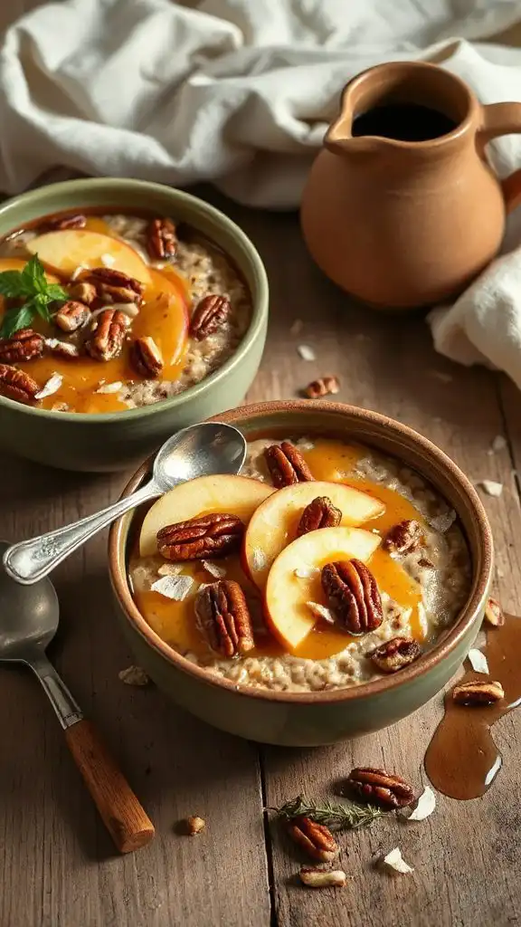 maple pecan apple oatmeal