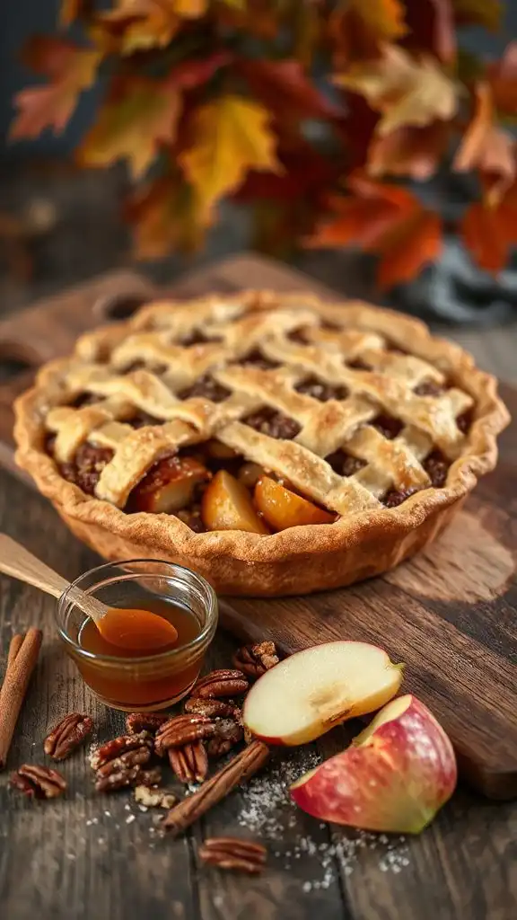 maple pecan apple pie