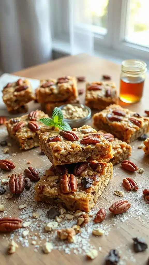 maple pecan granola bars