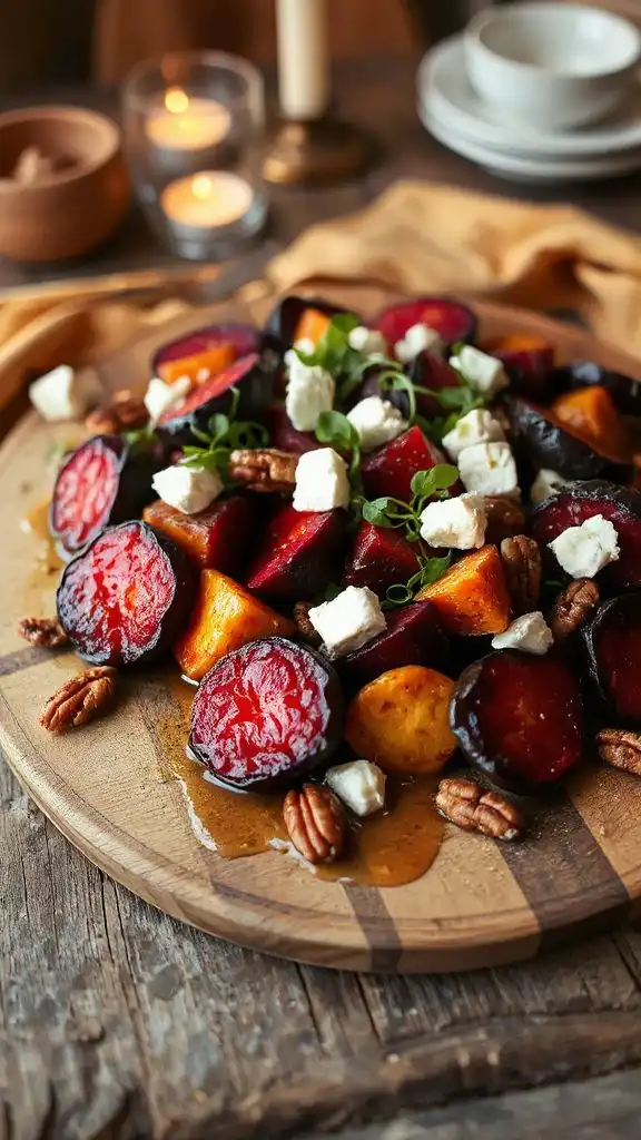 maple roasted beet salad