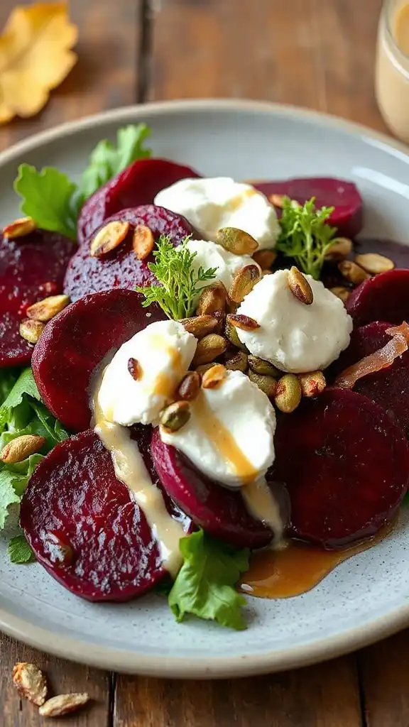 maple roasted beet salad