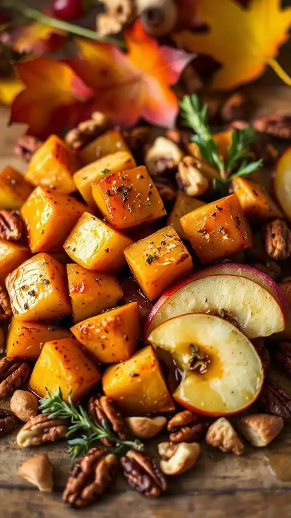 maple roasted turnips and apples