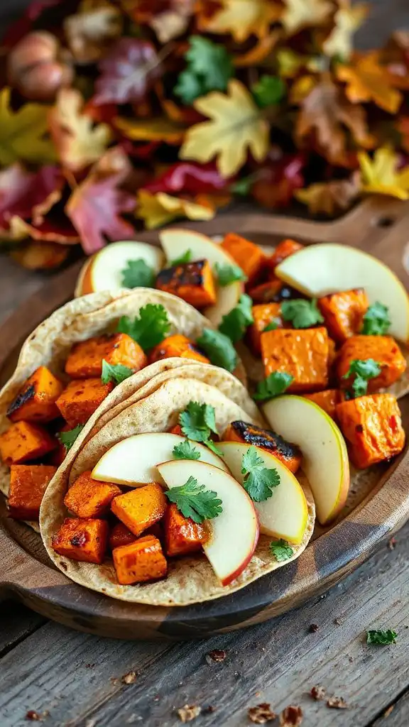 maple sweet potato tacos