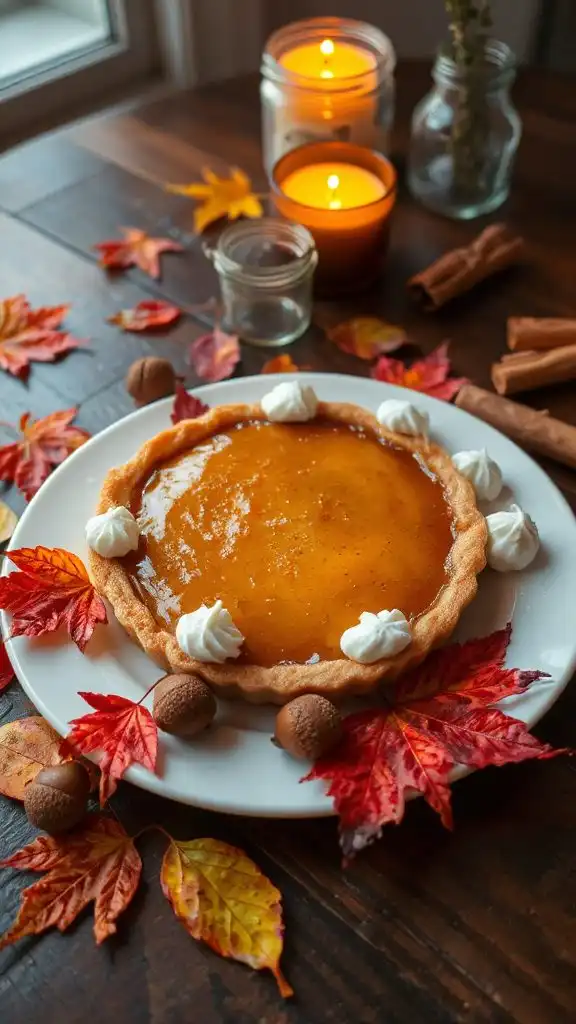 maple tart autumn dessert