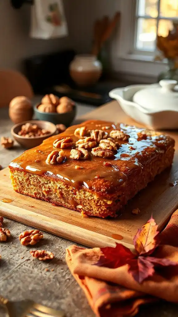 maple walnut autumn dessert