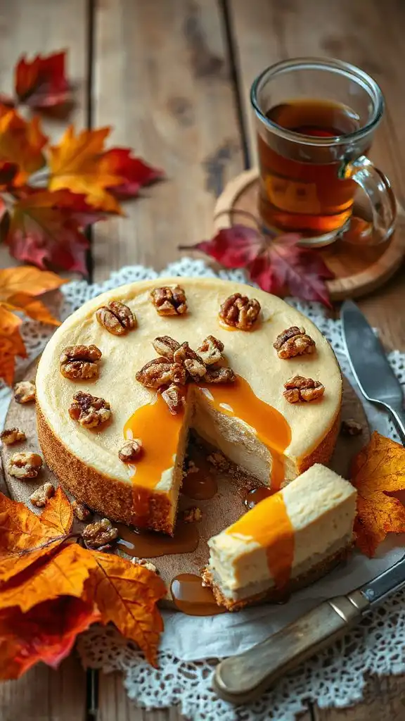maple walnut cheesecake recipe