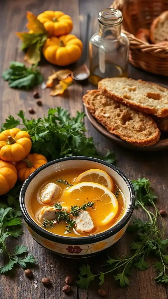 mediterranean lemon chicken soup