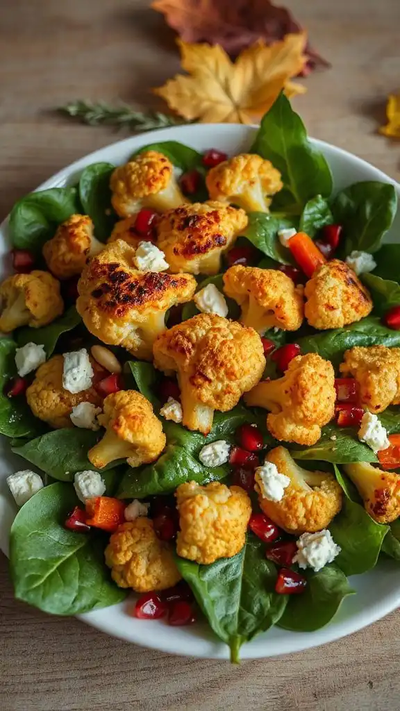 mediterranean roasted cauliflower salad
