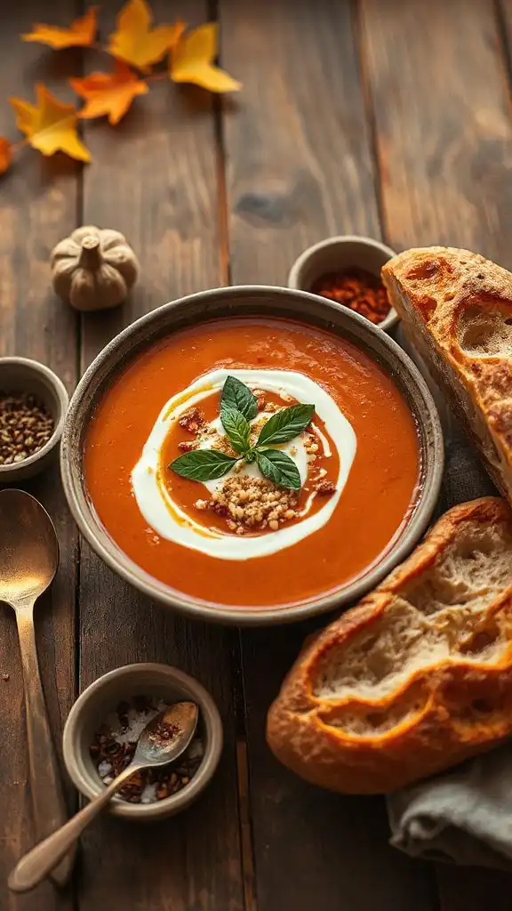 mediterranean roasted pepper soup