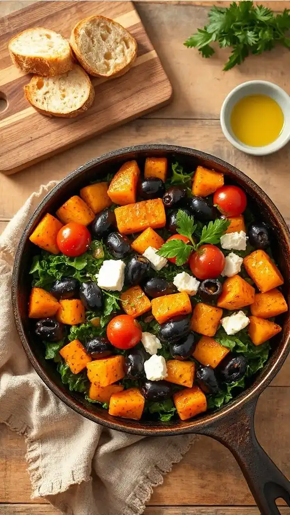 mediterranean sweet potato hash
