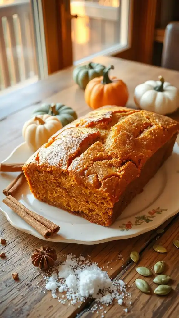 moist and flavorful pumpkin bread