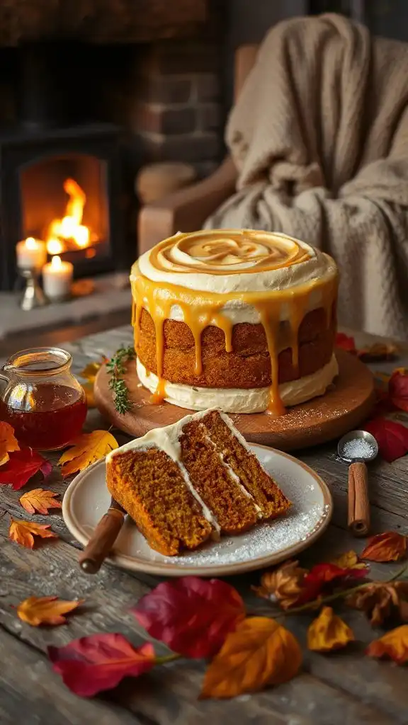moist maple pumpkin cake