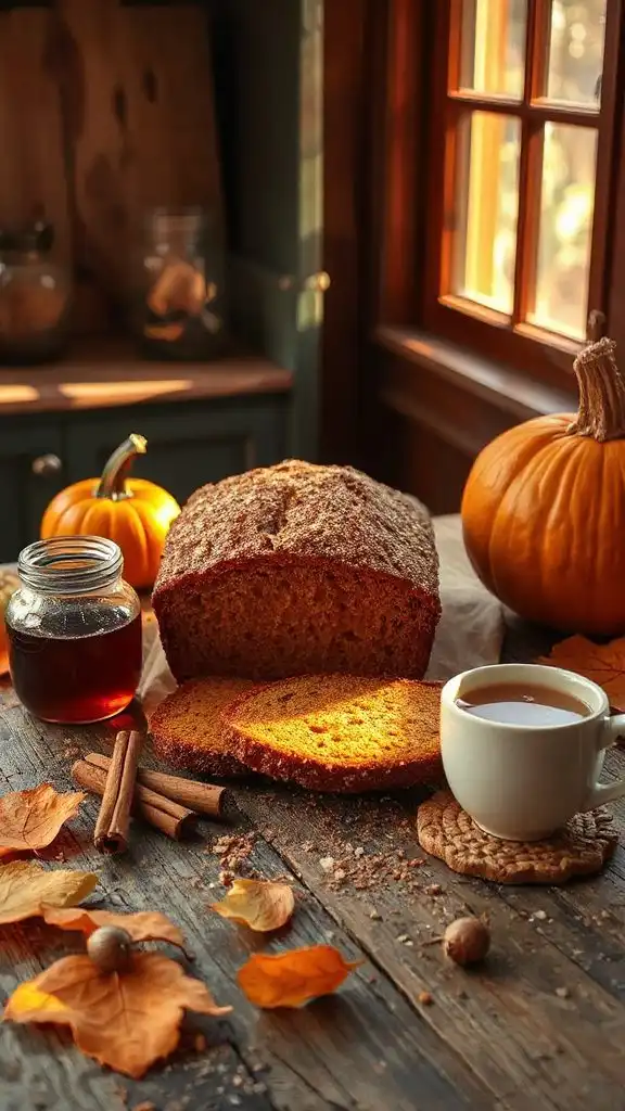 moist pumpkin cinnamon bread