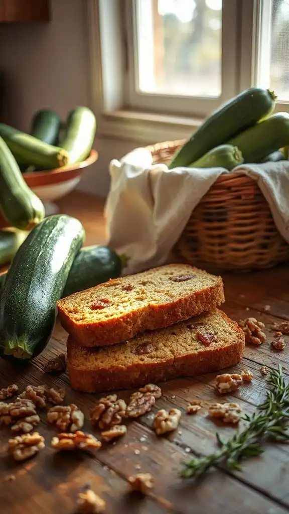 moist zucchini walnut bread