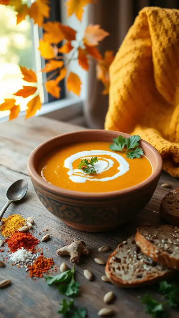 moroccan spiced carrot soup