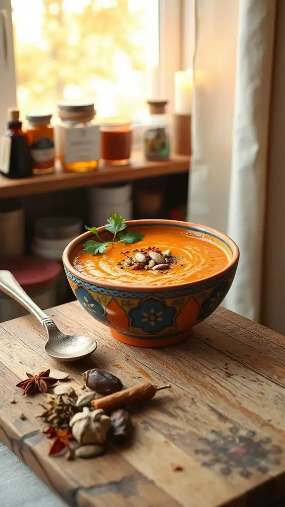 moroccan spiced carrot soup