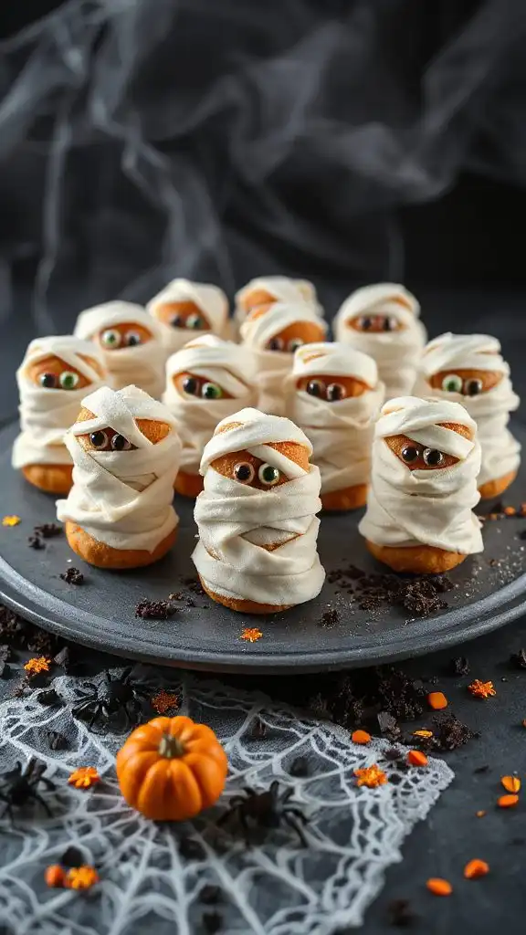 mummy cannelles for halloween