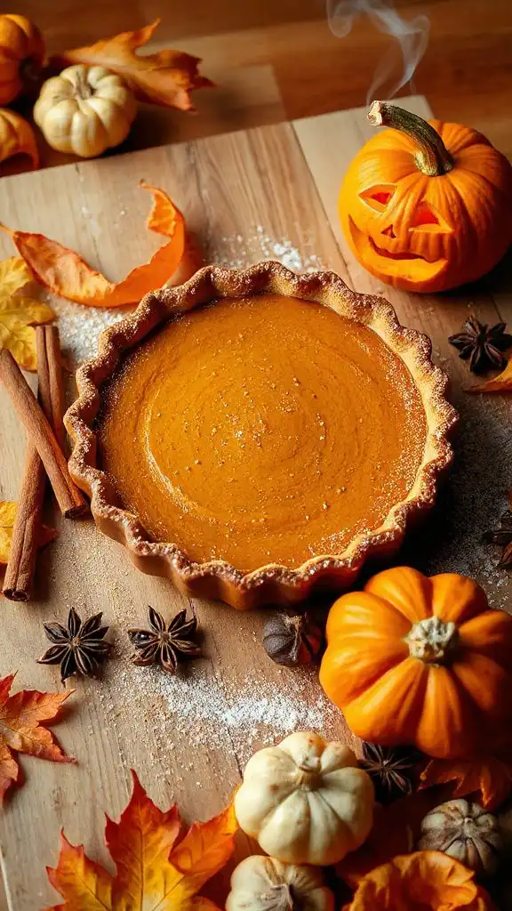 muscade spiced pumpkin pie