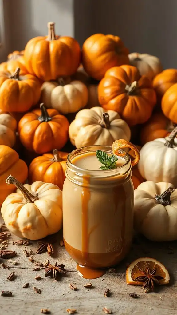 non alcoholic pumpkin caramel drink