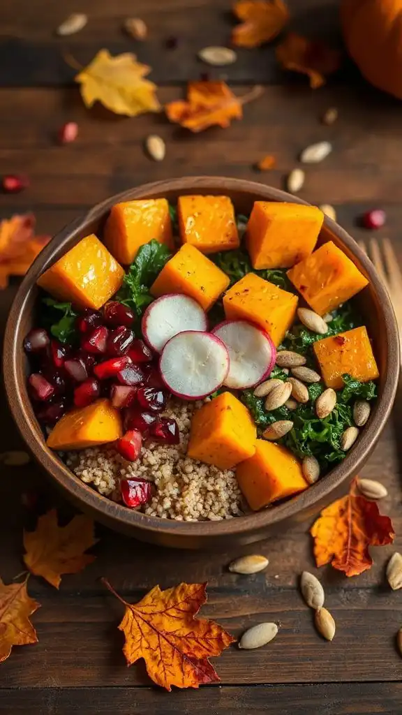 nourishing autumn buddha bowl