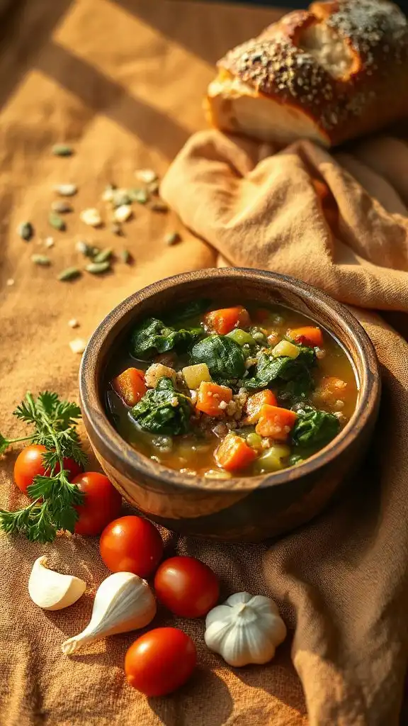 nourishing autumn vegetable soup