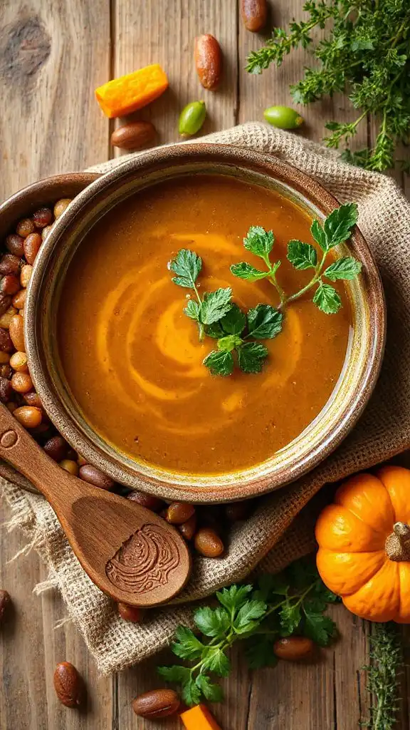 nourishing barley herb soup