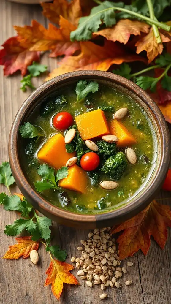 nutrient dense quinoa kale soup