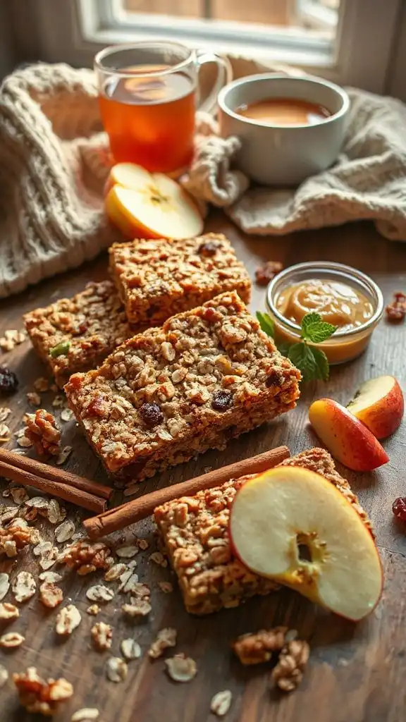 nutritious apple cinnamon bars