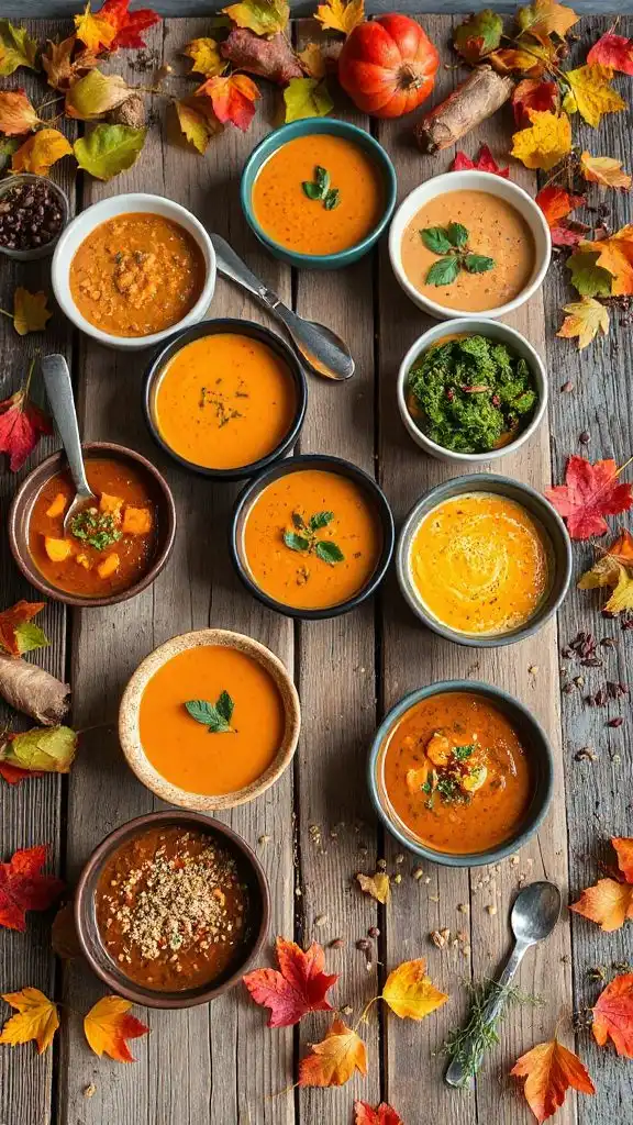 nutritious autumn protein soups