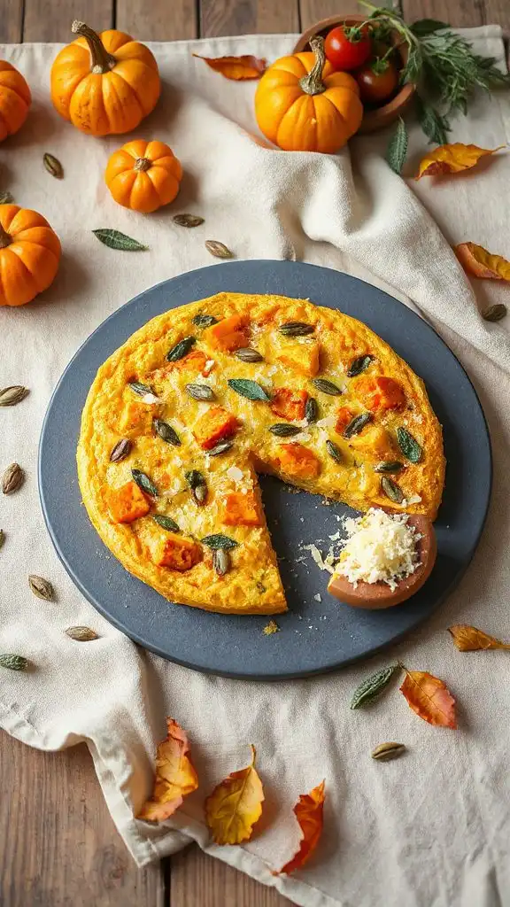 nutritious autumn pumpkin frittata