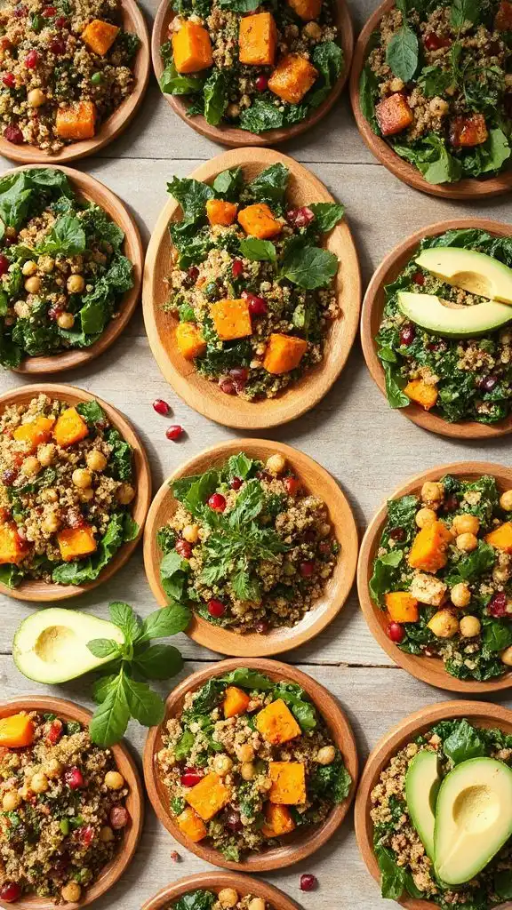 nutritious autumn quinoa salads