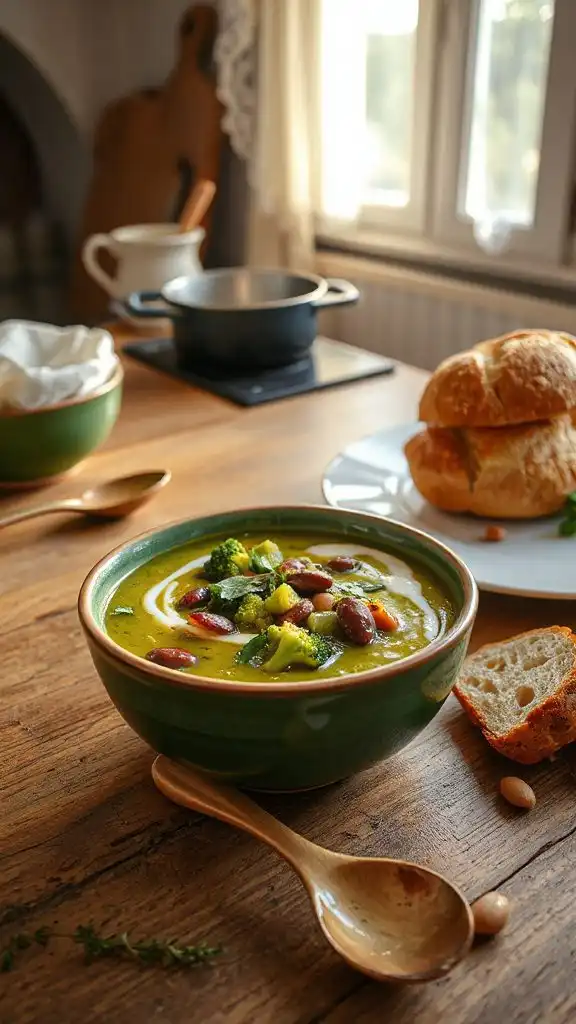 nutritious broccoli bean soup nutritious broccoli bean soup