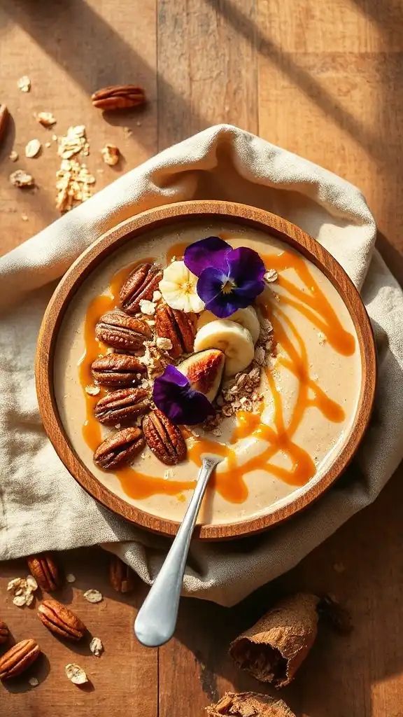 nutritious caramel pecan bowl